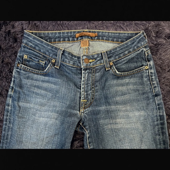 ARDEN B STRAIGHT LEG MID RISE BLUE JEANS 4 - Picture 2 of 3